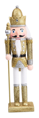 Cascanueces De Navidad, Cascanueces De Madera, Figura Oro