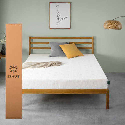 Zinus | Colchón King Memory Foam 15 Cm Alivia Presión