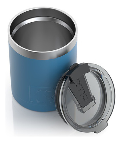 Vaso Lowball Rtic Slate Blue Matte Con Tapa, 12 Oz Pc