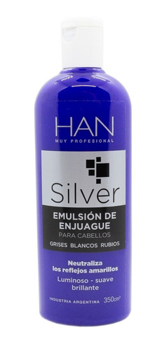 Han Silver Enjuague Matizador Rubios Grises X 350ml Local