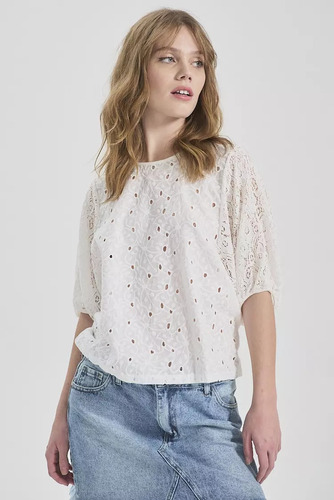 Blusa De Encaje Vitta Mujer Sweet