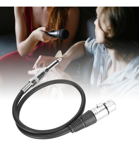 Cable De Audio Xlr Hembra De 6,35 Mm A Interconexión Balance