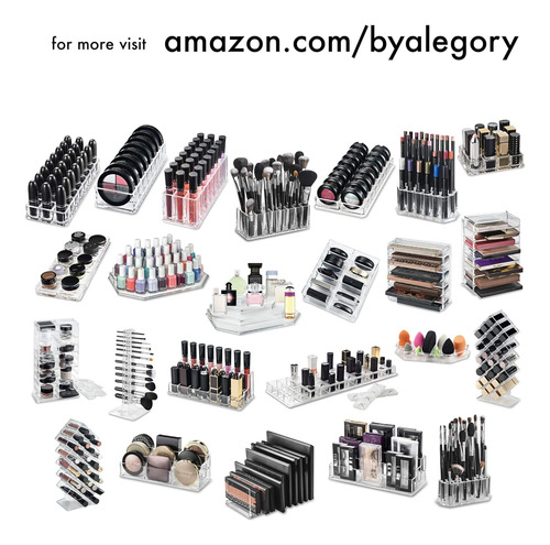 Byalegory Tiered Acrílico Barra De Labios Maquillaje Organiz