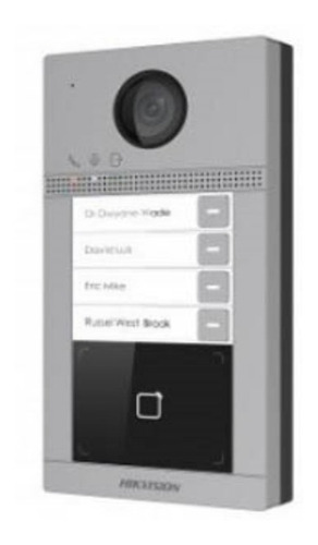 Video Portero Ip Wifi 4 Pulsadores Hikvision -electrocom-