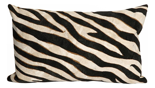 Liora Manne Visions I Zebra Almohada Interior/exterior, 12 X