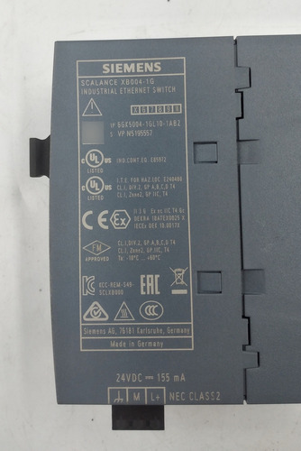 Siemens Scalance Xb004-1g 6gk5004-1gl10-1ab2 (Usado)