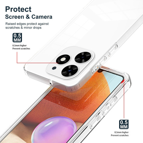 Funda Tpu + Pc Para Tecno Spark 20 Pro+ Para Tecno Spark Go