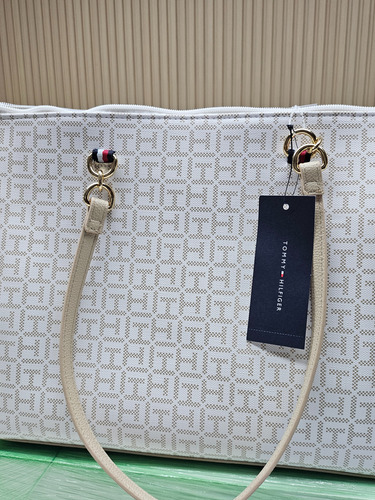 Cartera Tommy Hilfiger White Print