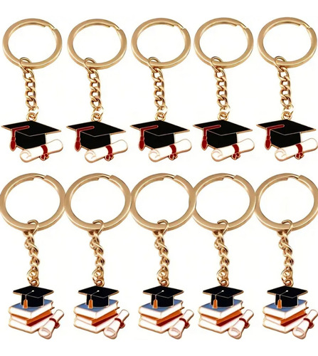 10 Llaveros De Graduación Birrete Regalo Niños Fin De Curso
