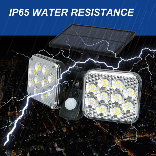 Luz Solar De 100 Led: Sensor De Movimiento, 3 Modos, Ip65, 1