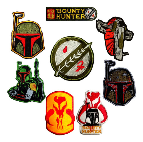 Parches Boba Fett Cazarrecompezas Star Wars Bordados X U.