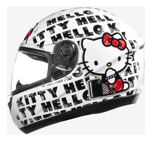 Capacete Moto Fechado Peels Hello Kitty Spike Hk Punk