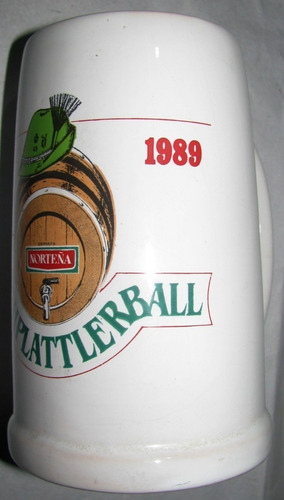 Jarra De Cerveza Schuhplatterball Norteña Año 1989 (Usado)