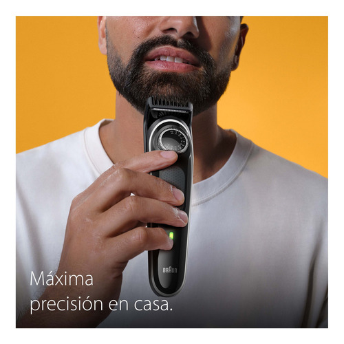 Corta Barba Inalámbrica Braun Bt3440 Resistente Al Agua Negro