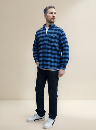 Camisa Leñadora Hombre Abrigada Cuadros