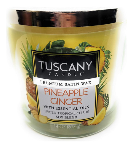 Tuscany Candle Vela Perfumada De Cera Satinada Prémium De Je