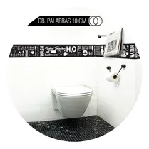 Comprar Vinilos Decorativos Guardas Baños Mamparas Azulejos 120x10