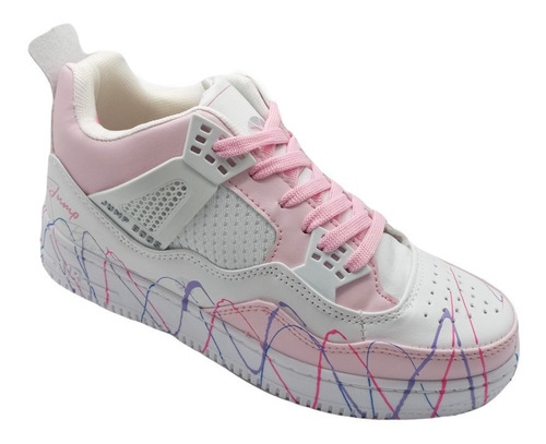 Tenis De Moda Estilo Urbano Cosido Unisex Marca Harman 1015k