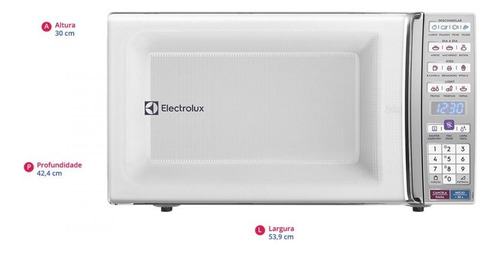 Micro-ondas MEO44 Branco 34 Litros Electrolux 220V