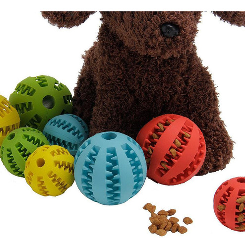 2 Piezas De Goma Puppy Dog Dentición Chew Toy Iq Puzzle