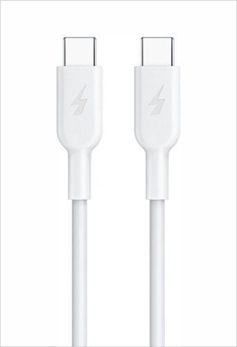 Imagem 2 de 3 de Cabo Carregador 1 Metro 2 Pontas Type C Tipo C Usb C Turbo