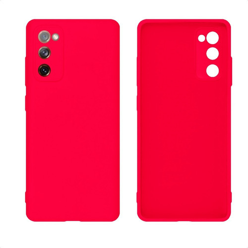 Capa Capinha Case Protetor Camera Para Samsung Galaxy S20 Fe Cor Rosa Neon Liso