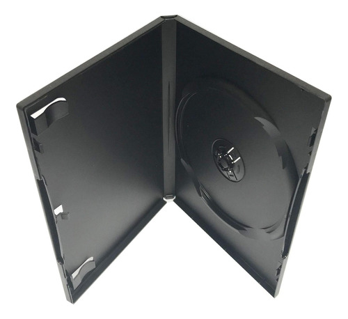 Caja Dvd Simple 19cm 14mm Negra Importada Pack X 10 Unidades