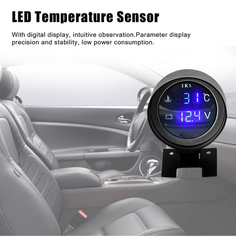 Indicador De Coche, Led Digital, 12 V, Coche, 24 V, Voltaje,