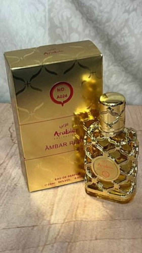 Perfume Miniatura Âmbar Real Arabic 25ml Eau De Parfum