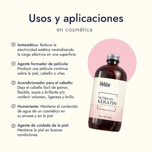 Imagen 4 de 9 de Keratin Nutrilan Basf Queratina (aditivo Cosm Líq) Puro 500g