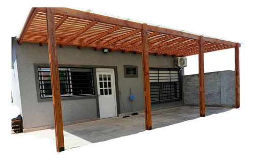 Pergola Techo Galería Garage Auto Chocolate
