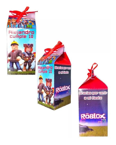 Cajas Dulceras Personalizadas Roblox 6 Unidades 