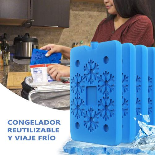 .paquete De 4 Hielos Reutilizables Bolsa De Hielo Delgada.