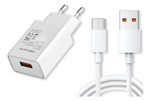 Cargador Usb-c Carga Rápida Inteligente 3a 18w Con Cert Sec