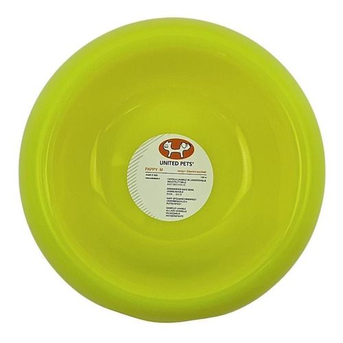 Comedouro Para Cães United Pets Pappy Amarelo Tamanho M