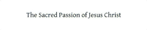 The Sacred Passion Of Jesus Christ, De Richard F Clarke Sj., Vol. 1. Editorial Createspace Independent Publishing Platform, Tapa Blanda En Inglés