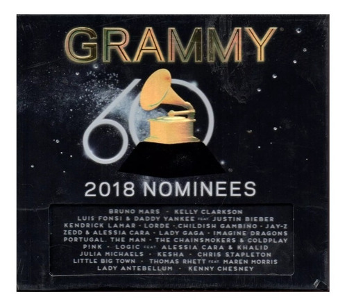 Cd Grammy 2018 /bruno Mars, Kelly, Kenny, Logic, Pink, Zedd