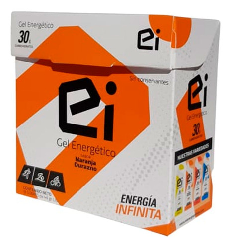 Gel Energético Energía Infinita Ei 30gr X 18 Uni Nitrobikes