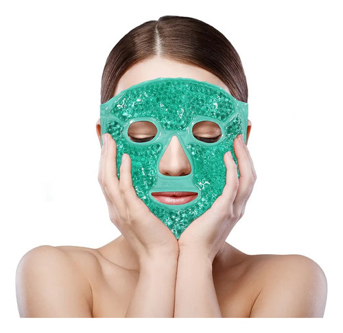 Mascarilla Facial Hielo Hidrogel Relajante Frio Caliente Tipo De Piel Normal