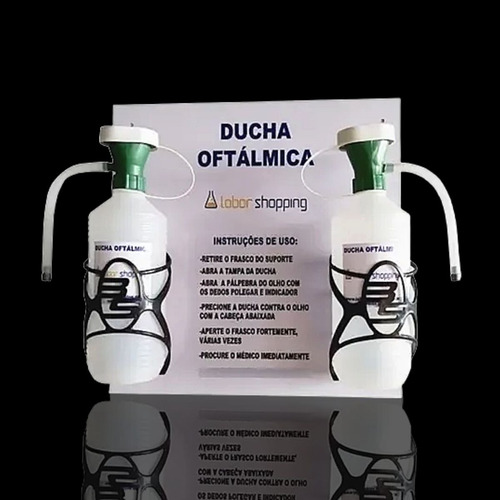 Ducha Oftálmica Com Suporte De Parede Lava Olhos Portátil