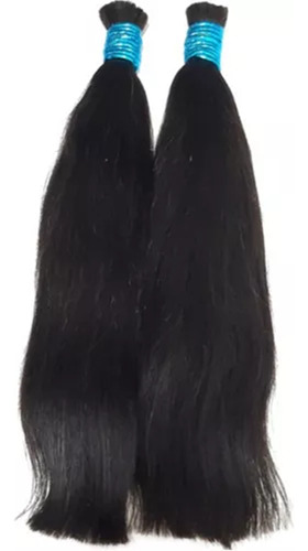 Cabelo Humano Natural 65cm Liso Leve Ondulado 150g Castanho Castanho