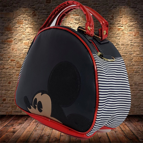 Imagen 3 de 5 de Bolsa Para Dama De Disney, De Mickey Mouse En Rojo Y Negro