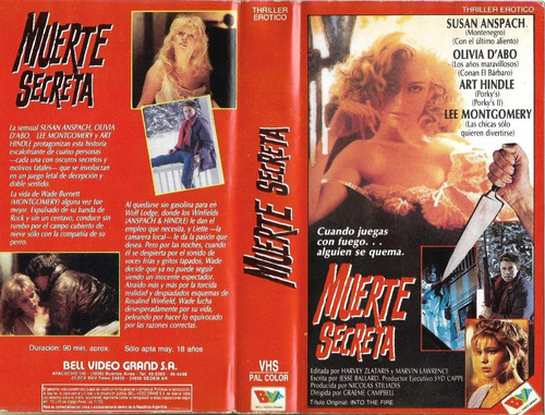 Muerte Secreta Vhs Art Hindle Olivia D'abo Susan Anspach