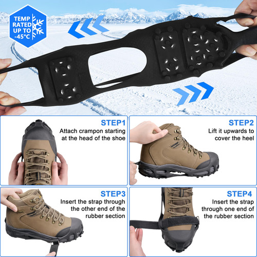 Tacos De Hielo Para Zapatos, Botas De Tracción De Nieve, Cra