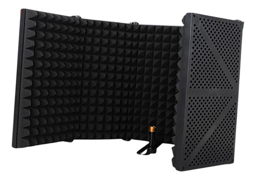 Mic Isolation Studio Grabación Estudio Profesional Negro