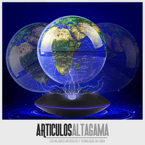 Imagen 4 de 8 de Lampara Led Globo Terraqueo Flotante Mundo Levitador 3d