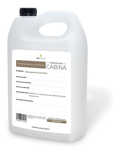 Shampoo Biodegradable De Lavanda Aroma Que Relaja  1 Galón