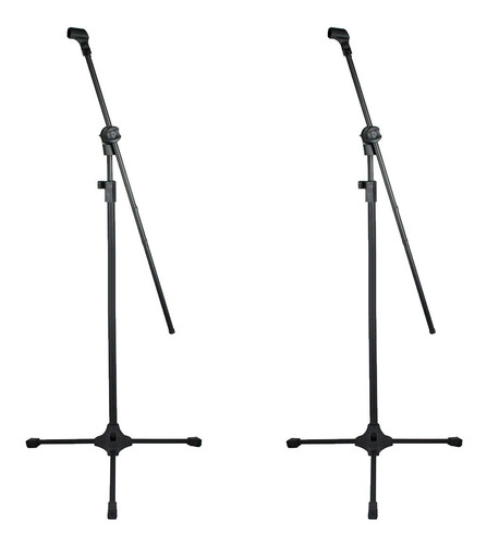 Kit C/ 2 Pedestais Rmv Para Microfone Md Psu 0142 + Cachimbo