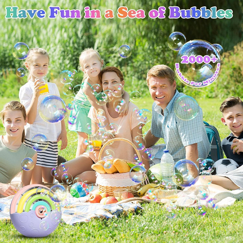 Máquina Automática De Burbujas Para Niños, Sopladora Portáti