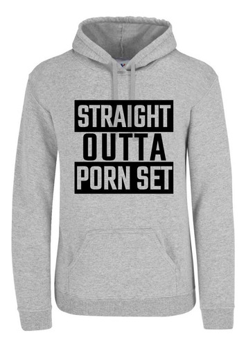 Sudadera Straight Outta Porn Set Actor Porno Con Gorro